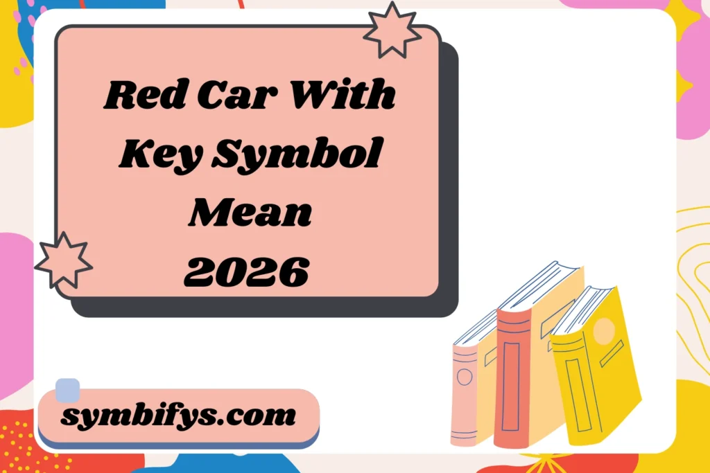 Red Car With Key Symbol Mean