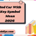 Red Car With Key Symbol Mean