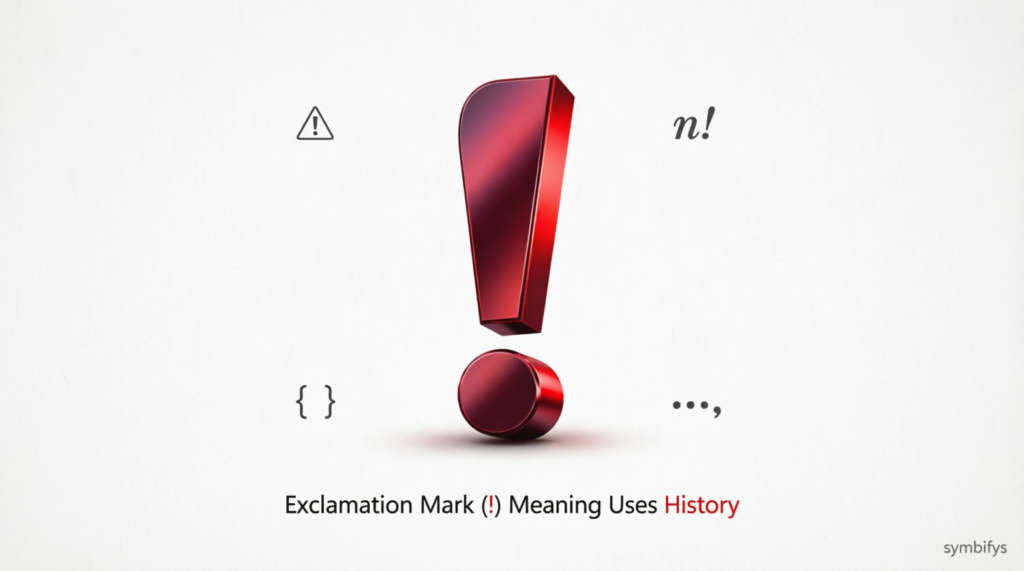This Symbol Mean (!) Meaning Uses History 2026