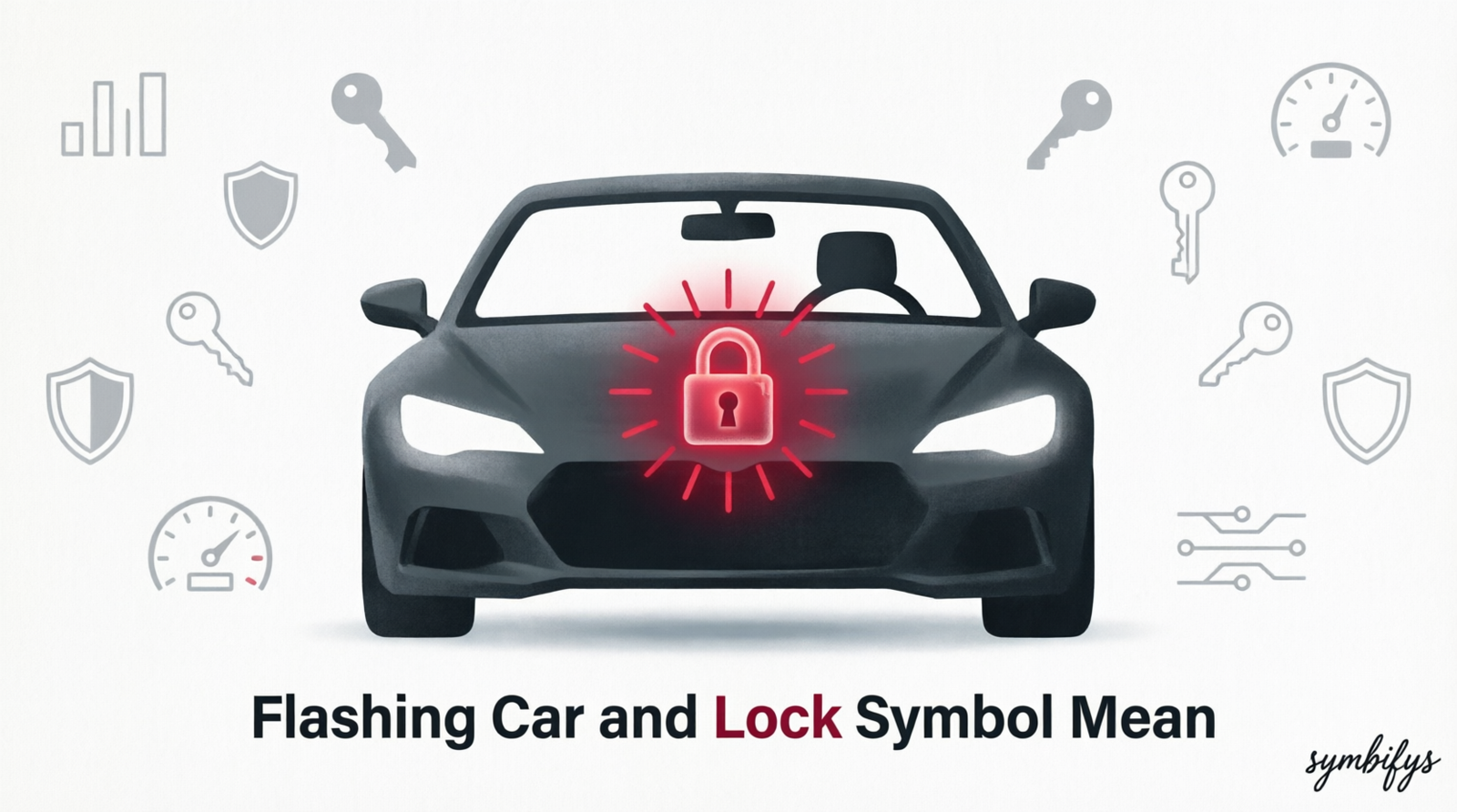 the Flashing Car and Lock Symbol Mean 2026