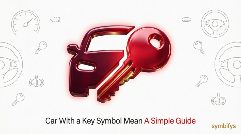 What Does a Car With a Key Symbol Mean A Simple Guide for Drivers 2026