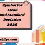 Symbol for Mean and Standard Deviation