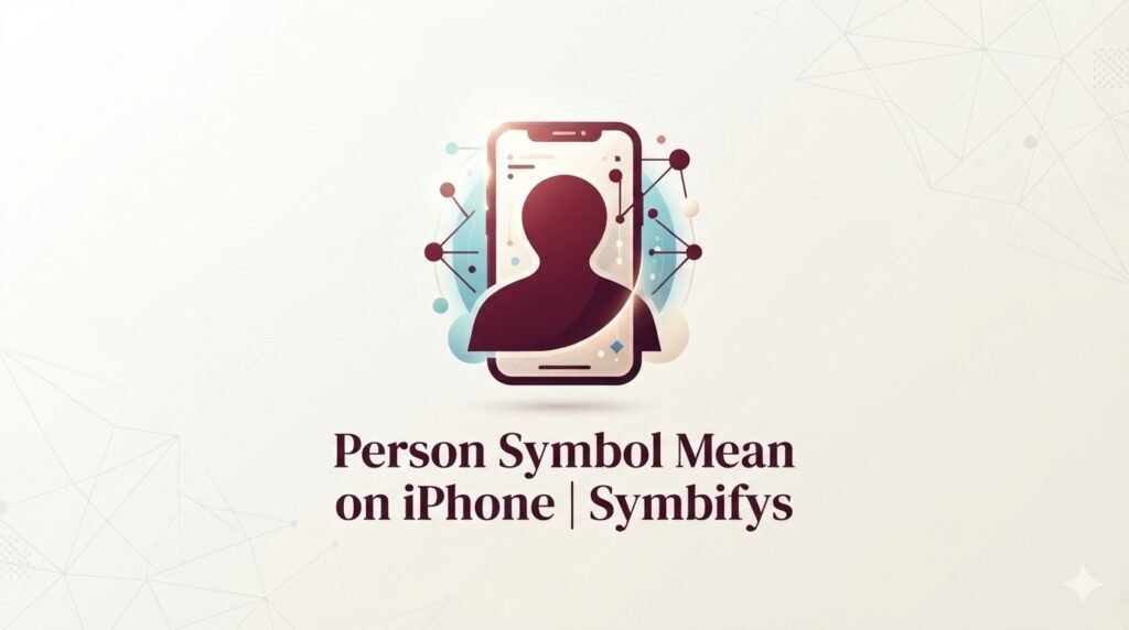 Person Symbol Mean on iPhone 2026