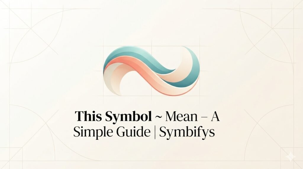 This Symbol ~ Mean A Simple 2026