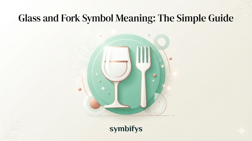 Glass and Fork Symbol Mean 2026