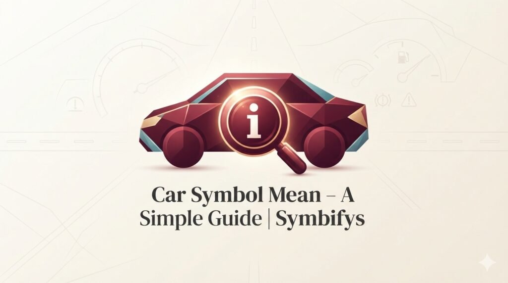 Car Symbol Mean A Simple 2026